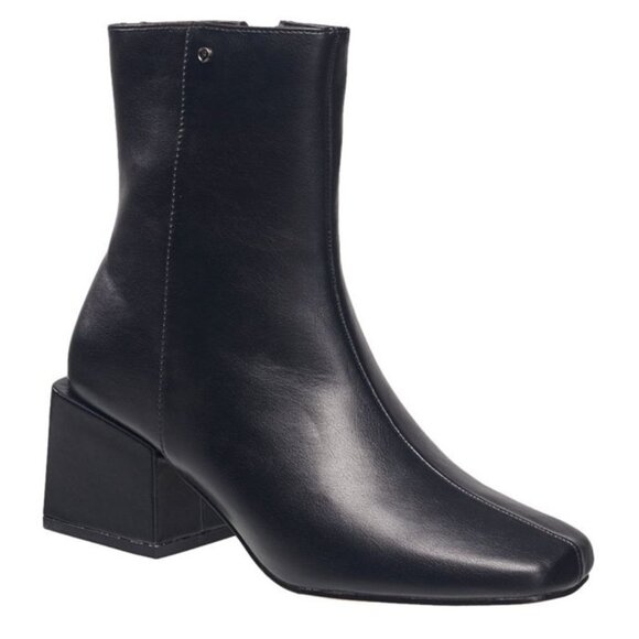 French Connection | Toni Block Heel Booties' | Black | Size 8 - Picture 1 of 10